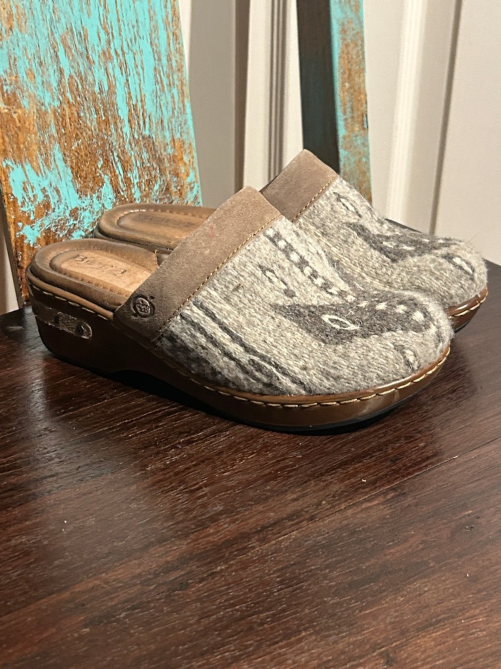 Born Bandy Southwest Slip On Clog Size 6